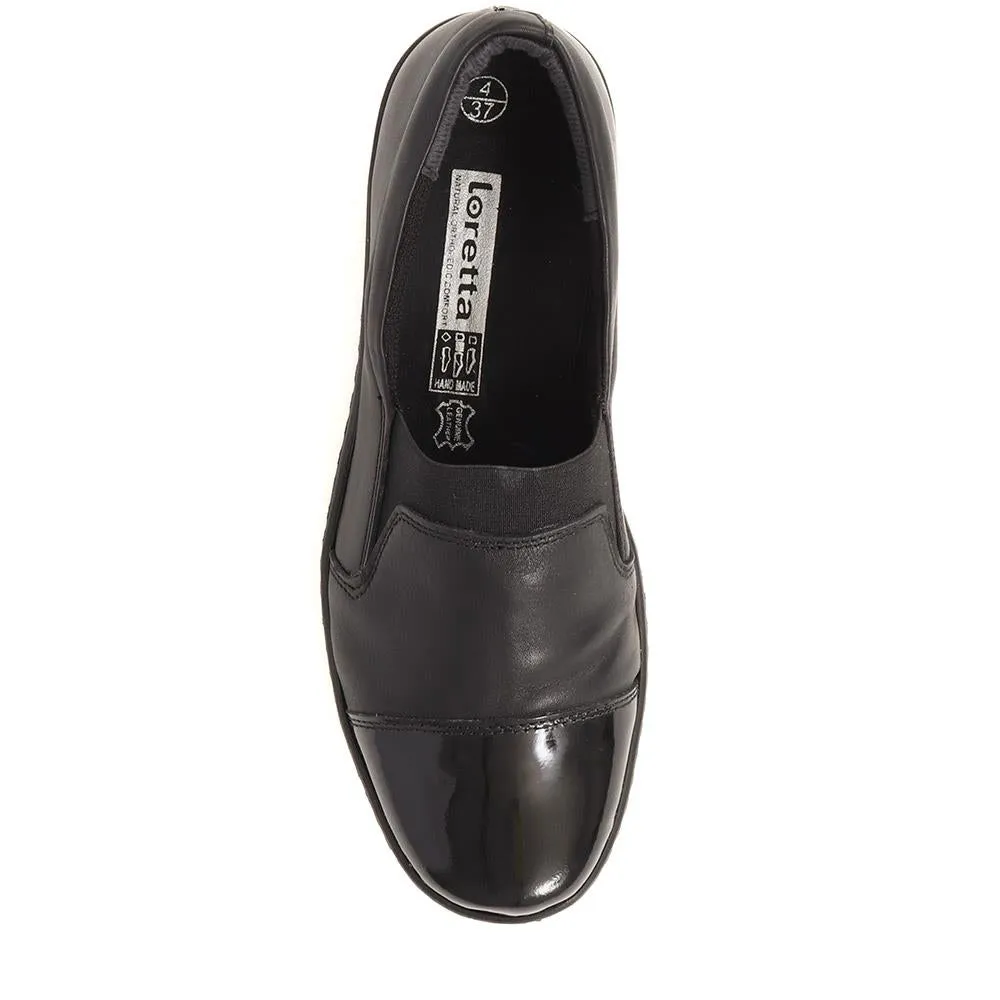 Patent Toe Slip-On Shoes - HAK40018 / 326 616