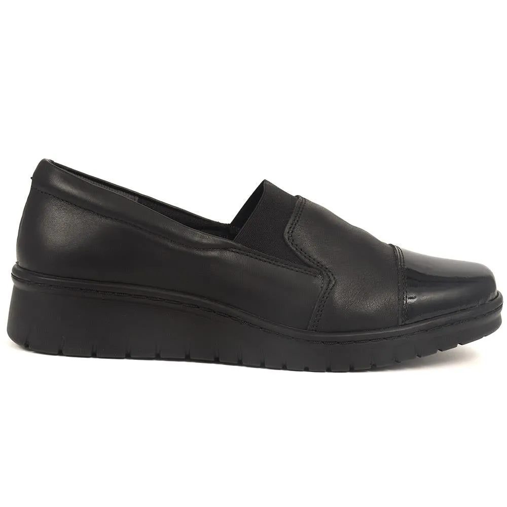 Patent Toe Slip-On Shoes - HAK40018 / 326 616