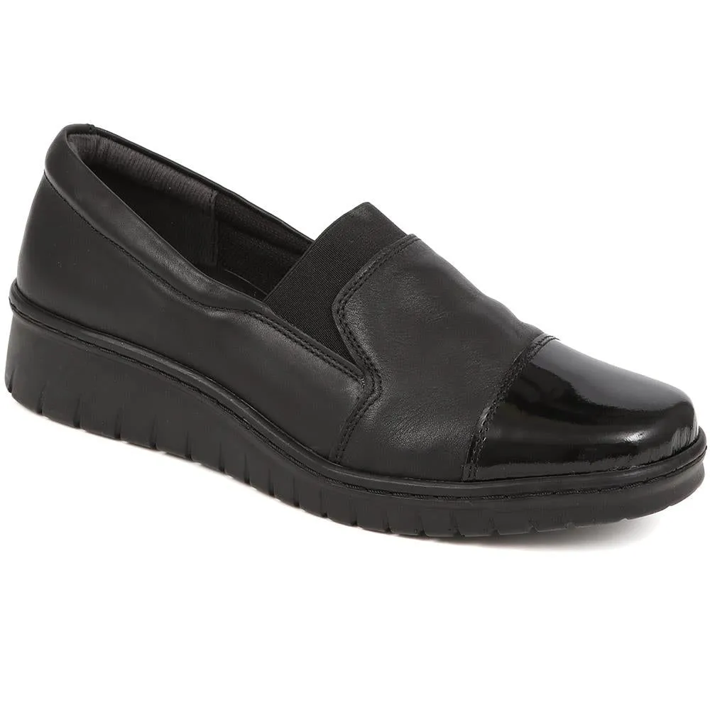 Patent Toe Slip-On Shoes - HAK40018 / 326 616