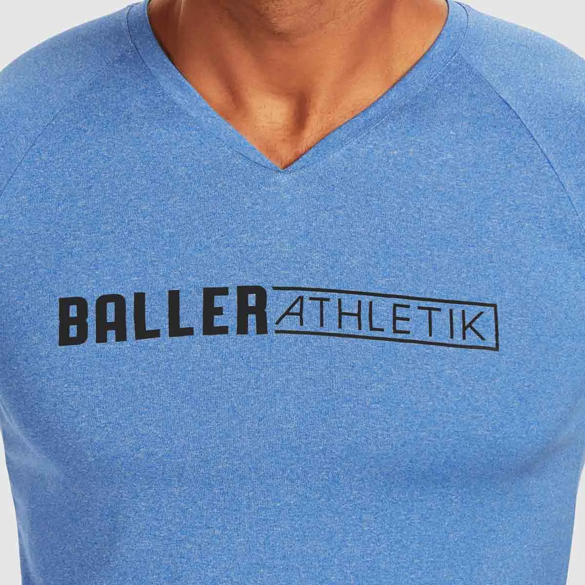 Raglan Fitted Tee - Blue