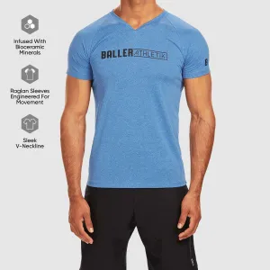Raglan Fitted Tee - Blue