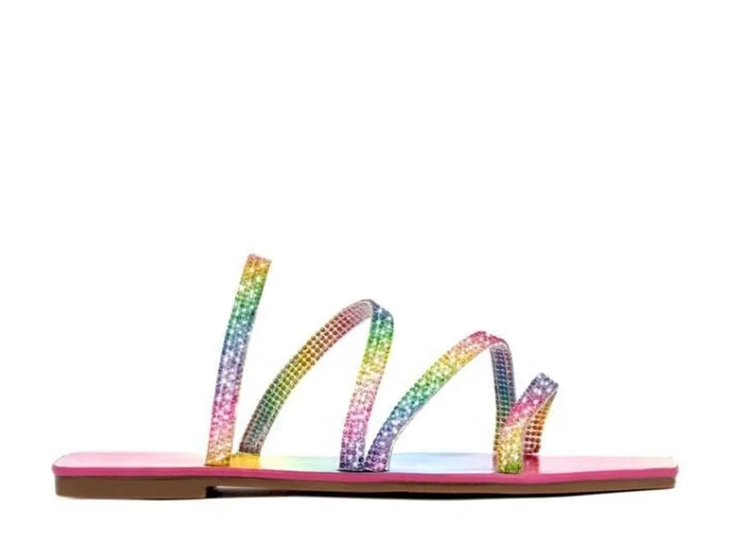 Rhinestone Rainbow Women Sandals