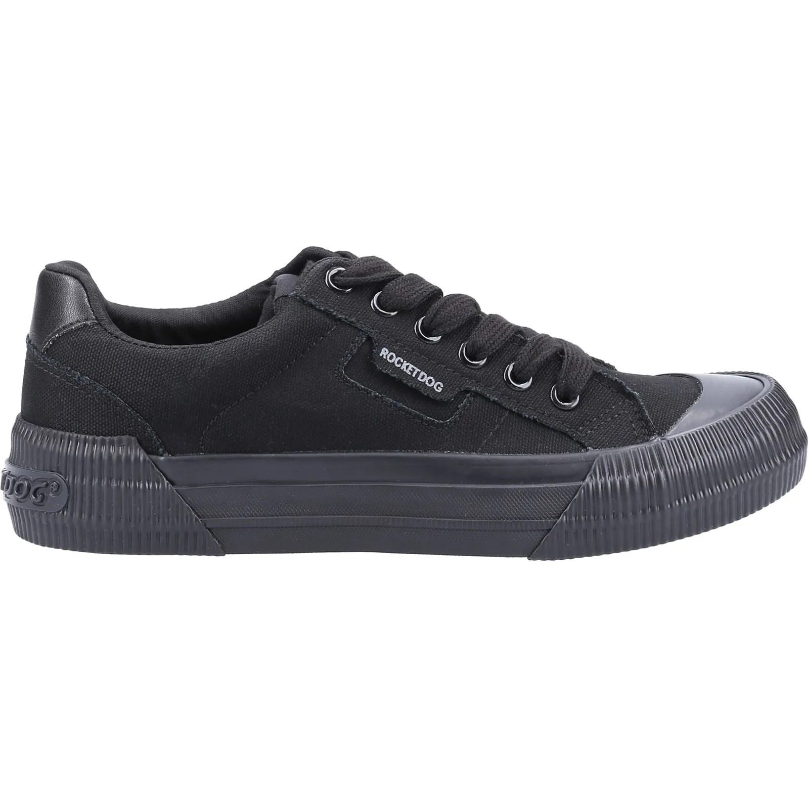 Rocket Dog Cheery Black Canvas Female Lace Ladies Shoes