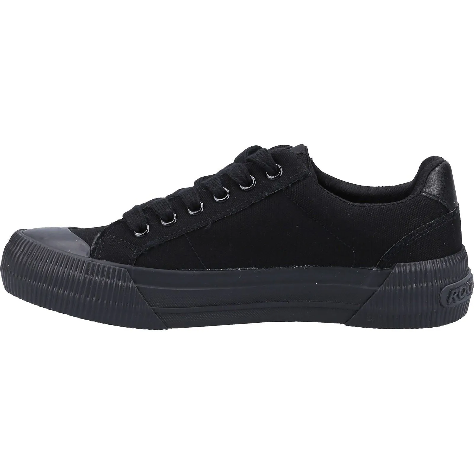 Rocket Dog Cheery Black Canvas Female Lace Ladies Shoes