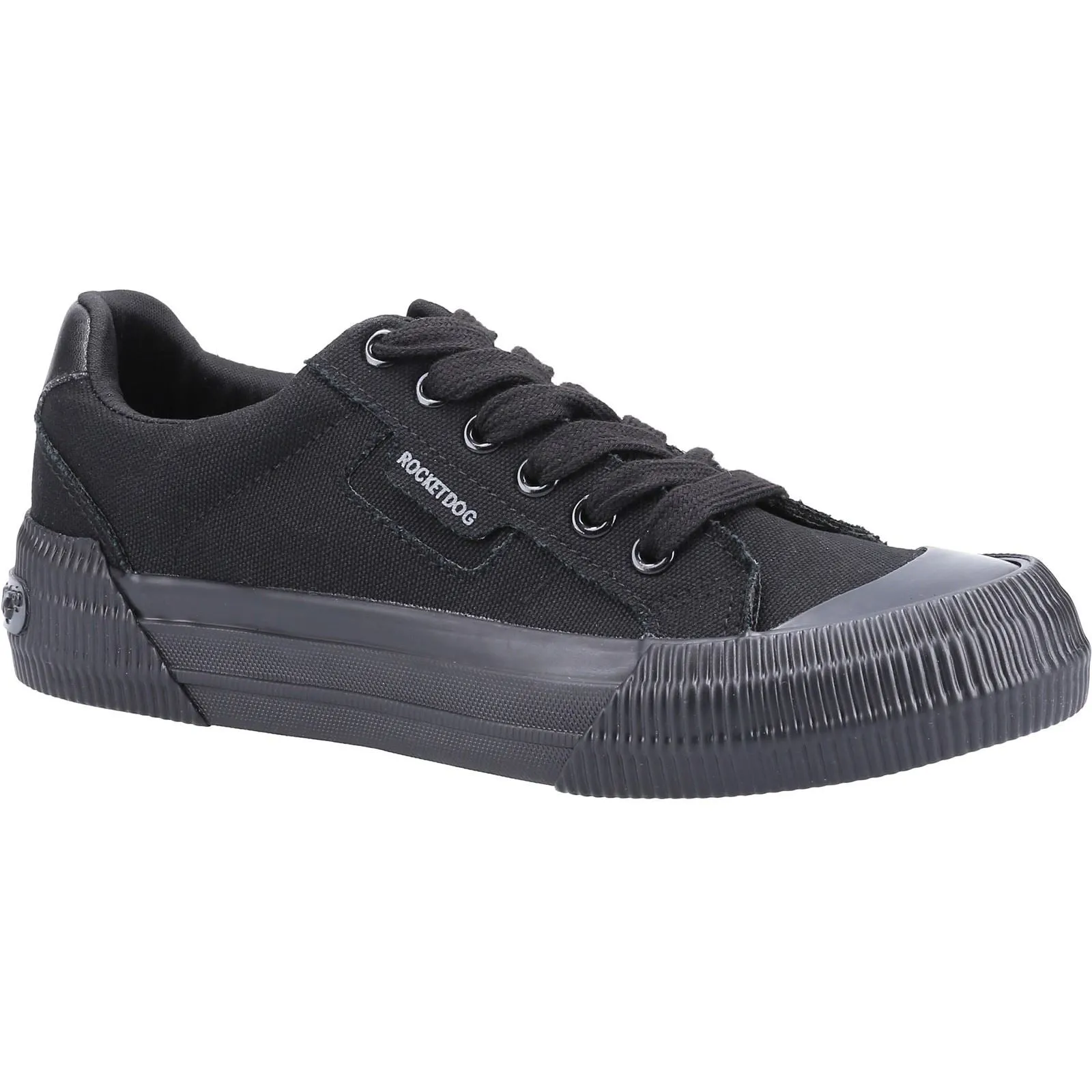 Rocket Dog Cheery Black Canvas Female Lace Ladies Shoes