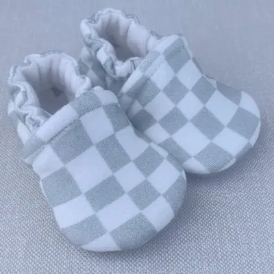 Sage Imperfect Check Organic Slippers