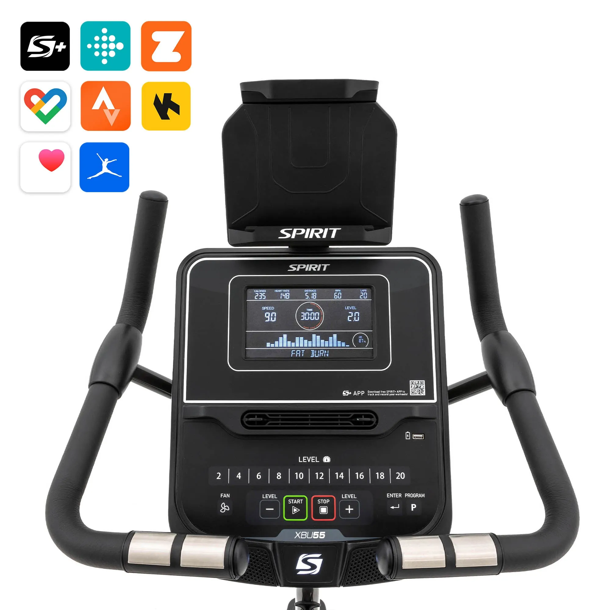 Spirit Fitness XBU55 Upright Exercise Bike