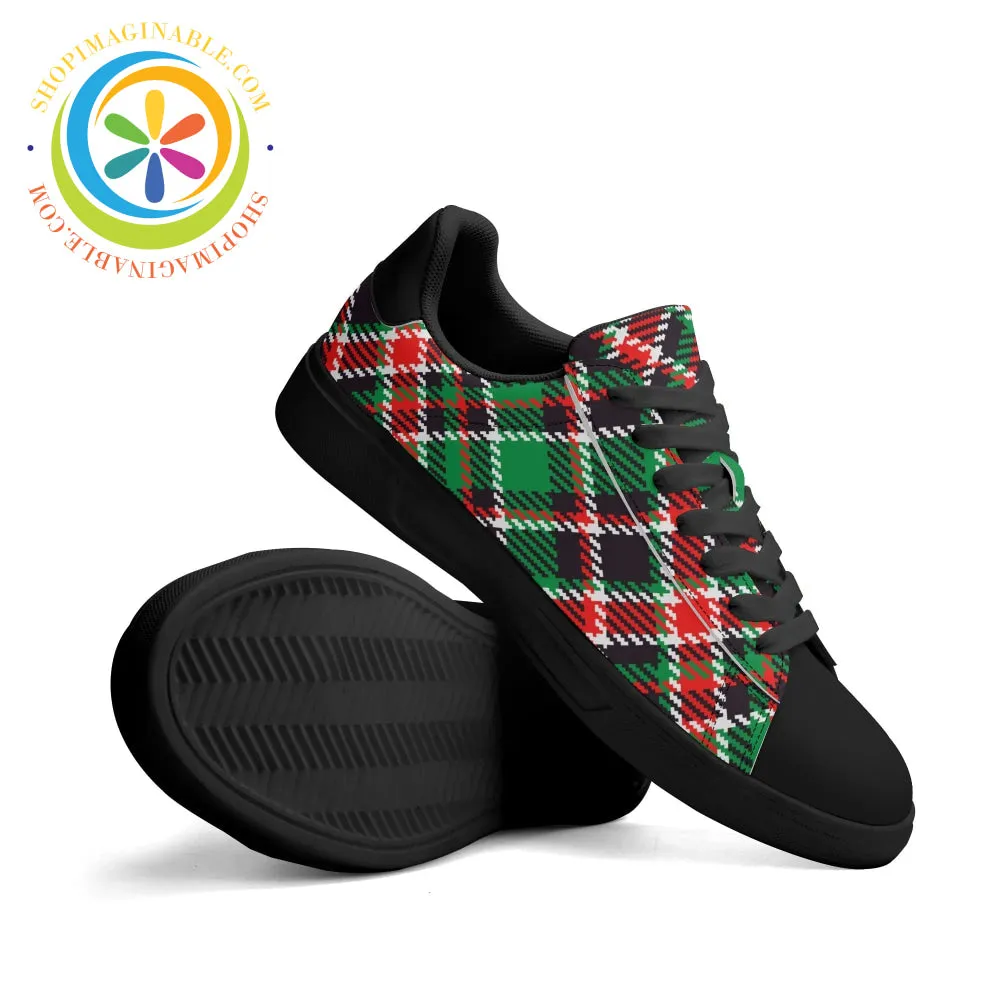 Tartan Plaid Unisex Skateboard Shoes