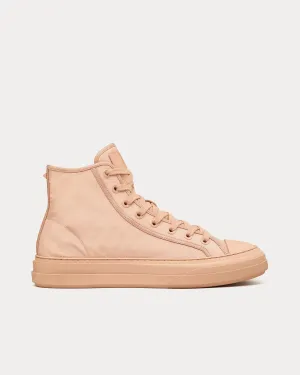 Totaloop Nylon / Leather Beige High Top Sneakers