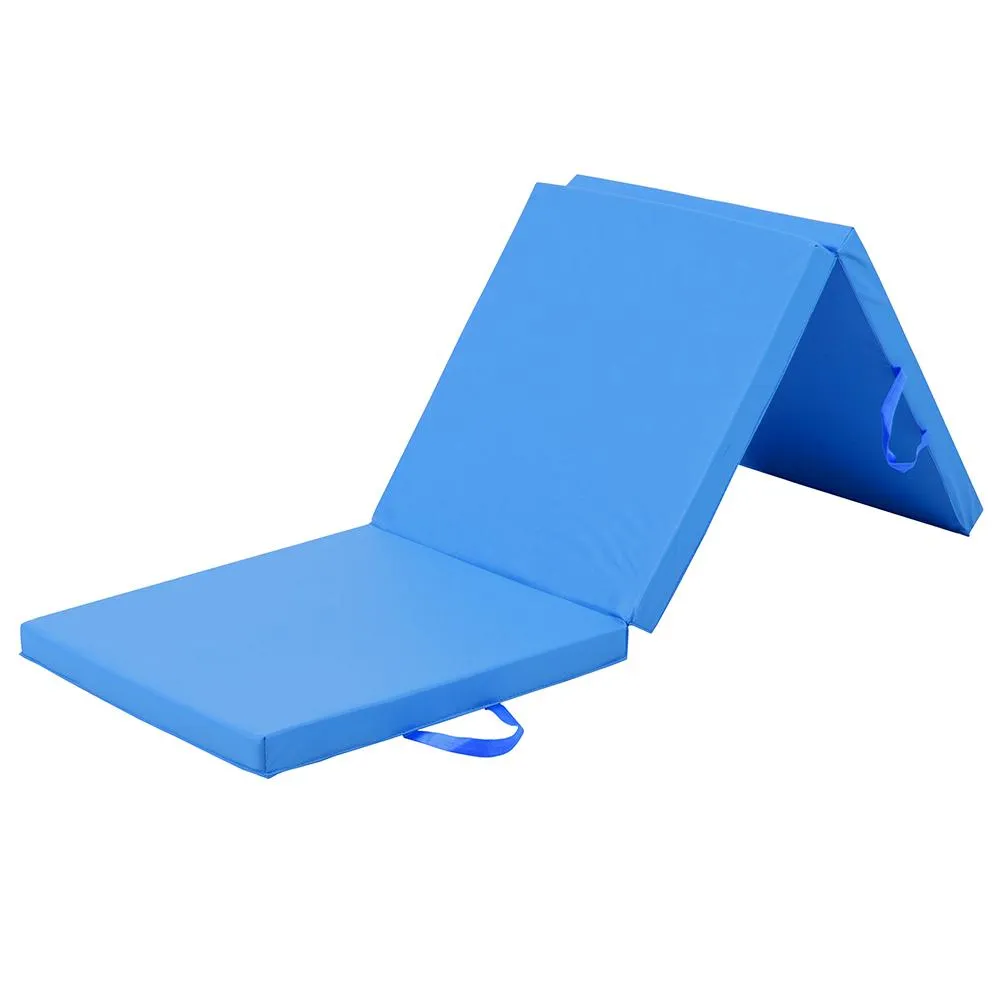 Tri-Fold Exercise Mat 5cm Thick - Blue