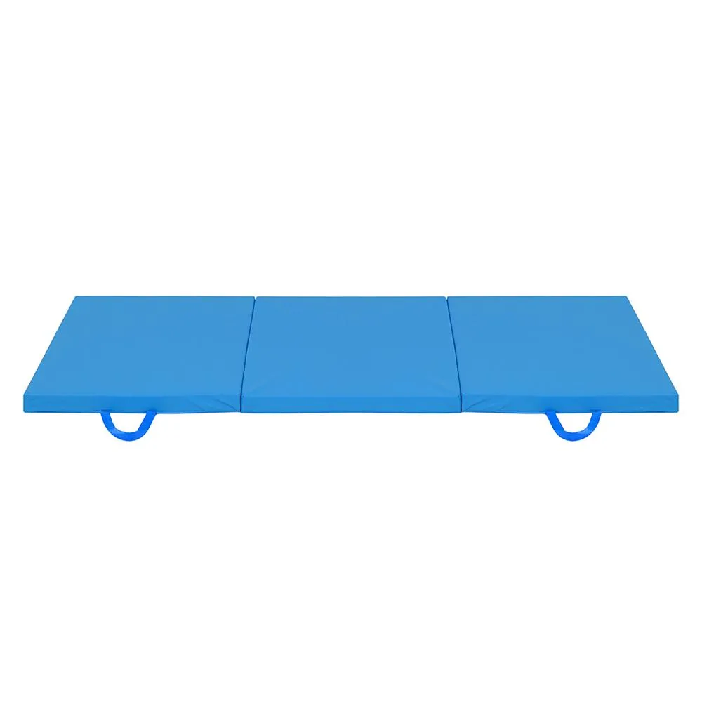 Tri-Fold Exercise Mat 5cm Thick - Blue
