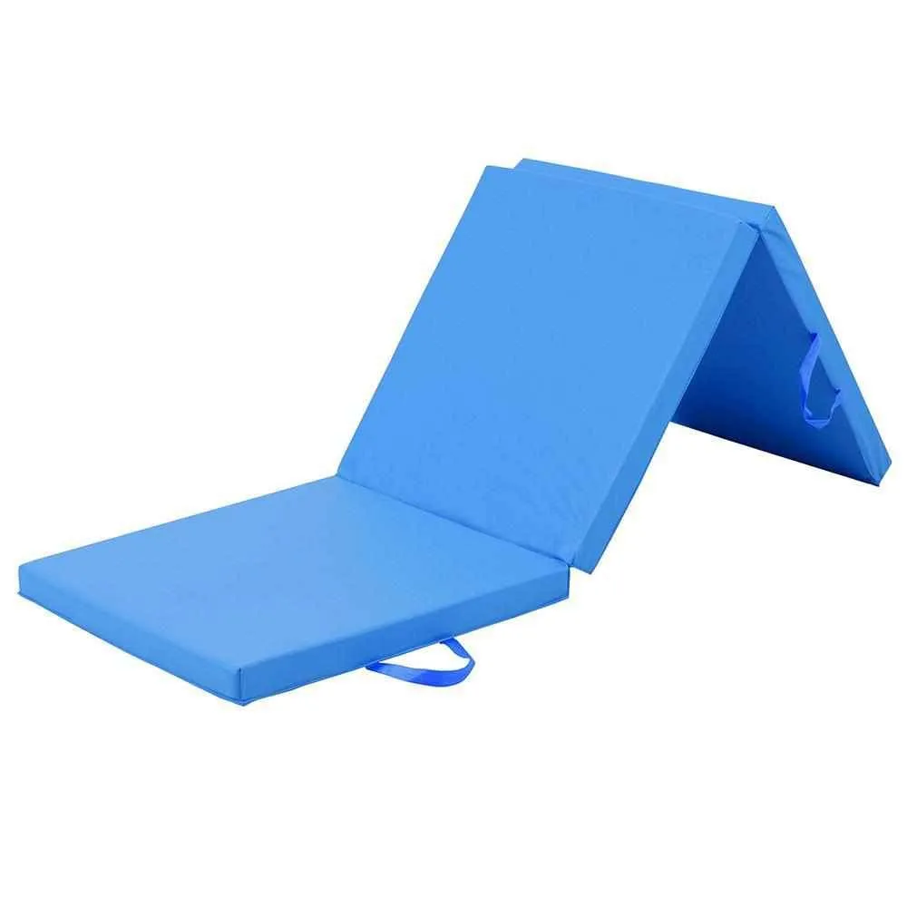 Tri-Fold Exercise Mat 5cm Thick - Blue