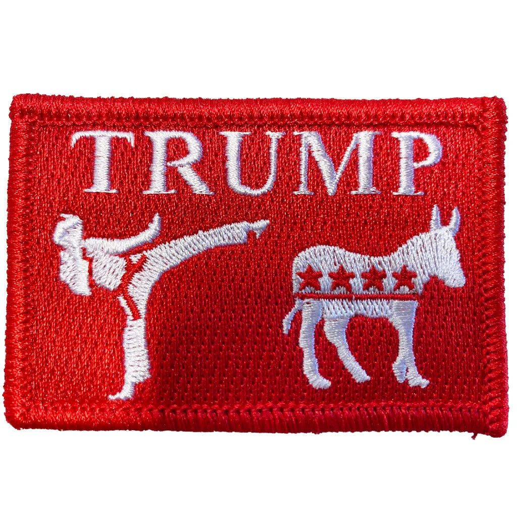 Trump Kicks Ass - 2" x 3" Patch
