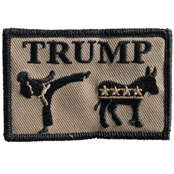 Trump Kicks Ass - 2" x 3" Patch