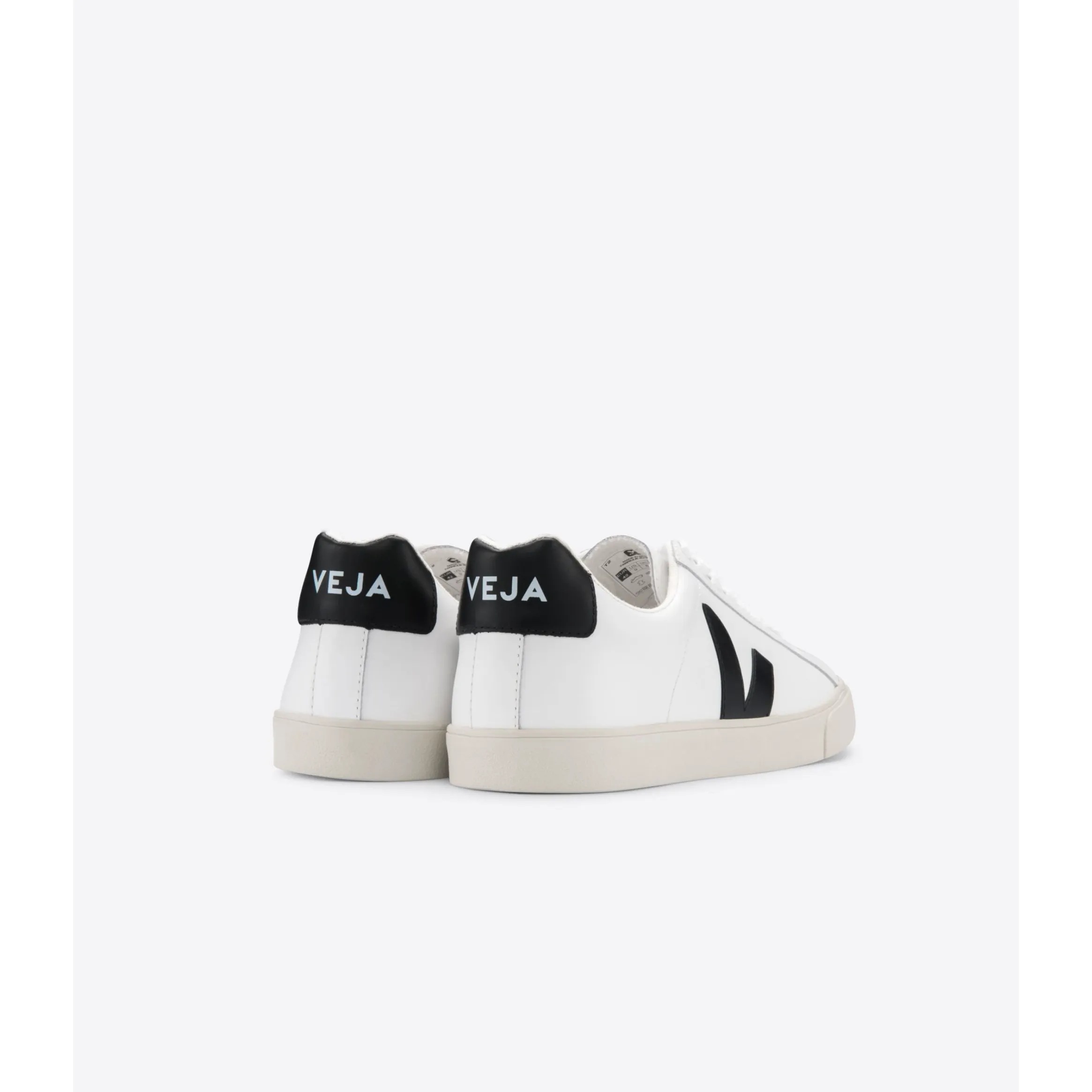 VEJA Esplar Logo Leather Extra White Black