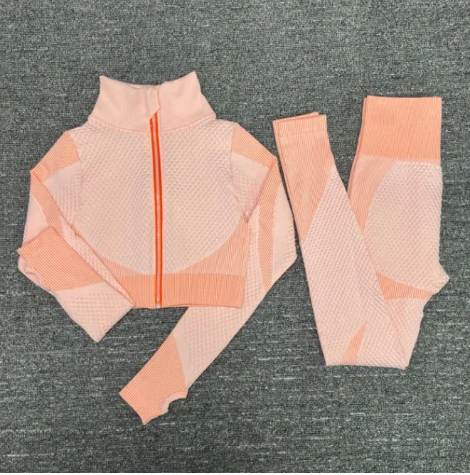 Women Yoga Seamless Workout Clothes Set