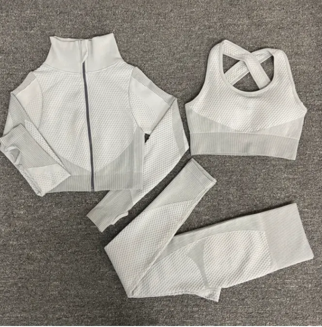 Women Yoga Seamless Workout Clothes Set