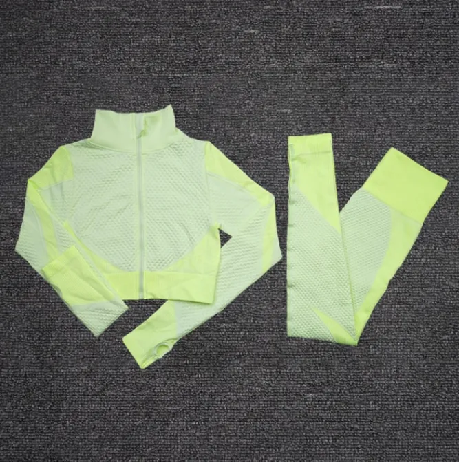 Women Yoga Seamless Workout Clothes Set