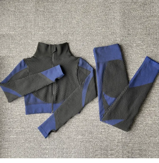 Women Yoga Seamless Workout Clothes Set