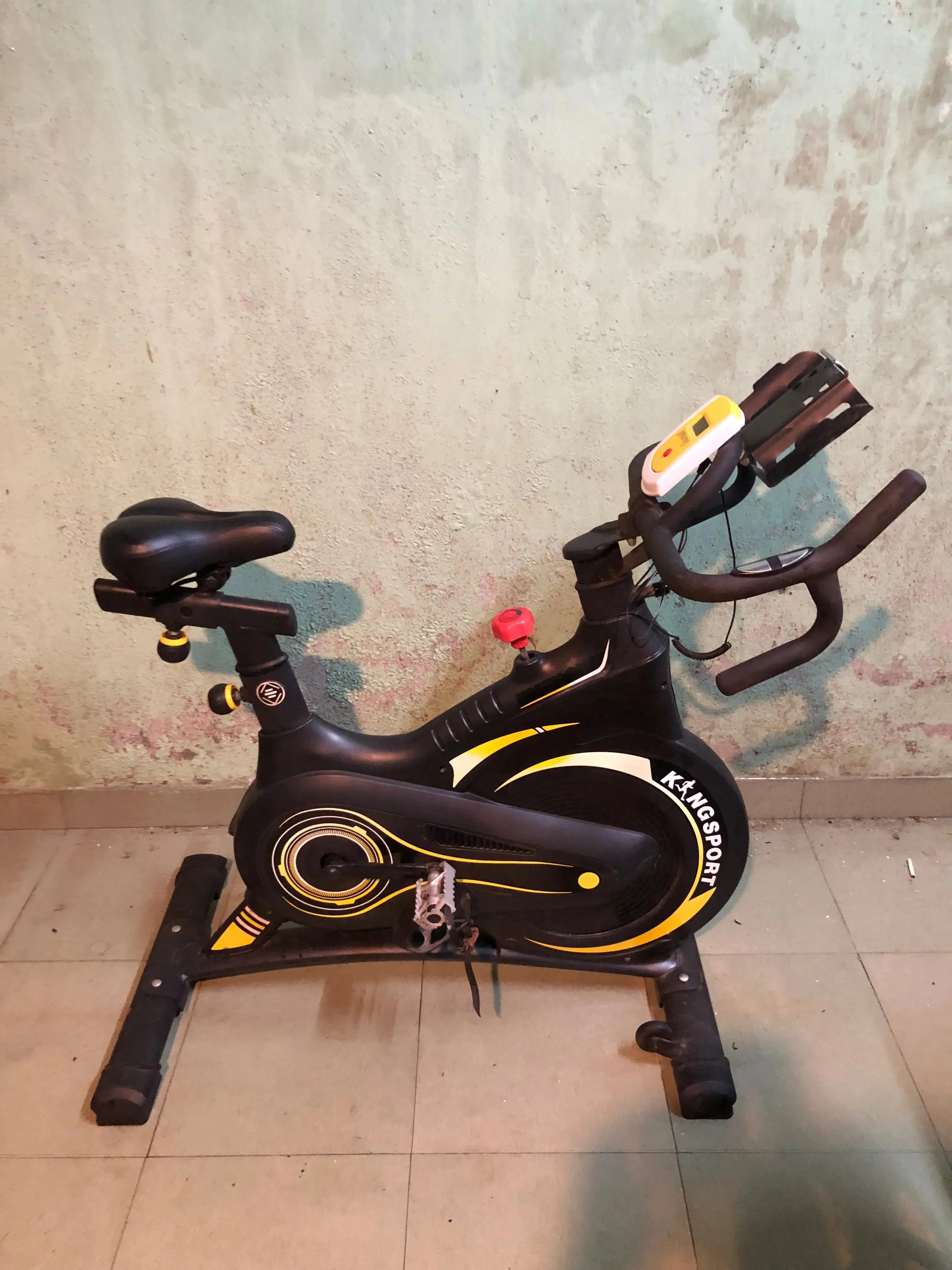 Xe đạp tập thể dục KingSport, bánh đà kháng từ, kèm đồng hồ đo nhịp tim - Hàng loại 1 (Như mới 90%)